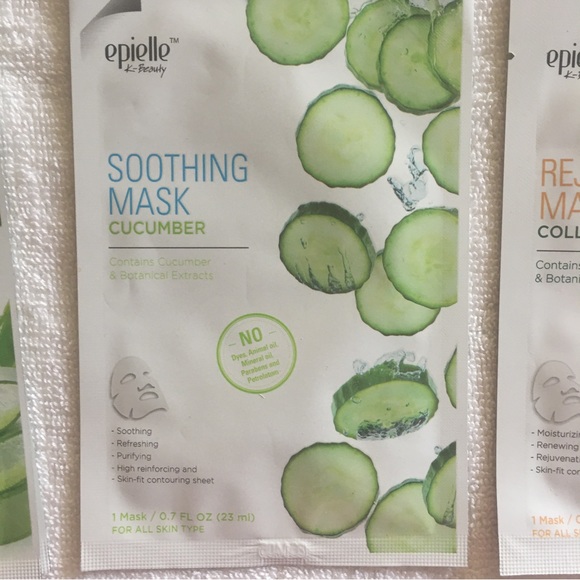 epielle Skincare Nwt 4 Hydrating Face Masks Epielle Collagen Aloe